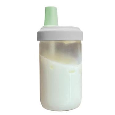 Imagem de Copo com tampa e canudo, Copo de canudo para chá de leite | Copo Leite Transparente com Tampa 500ml | Copo de chá portátil, caneca à prova de vazamentos para bebidas de água para viagens escolares ao