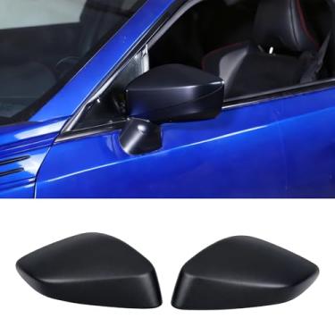 Imagem de Tampas de capa de espelho retrovisor de carro compatíveis com Subaru BRZ e Toyot@ 86 2012-2020 ABS retrovisor de porta lateral acessórios de tampa de acabamento externo (preto fosco)