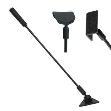 Imagem de Raspador de aquário para tanques de vidro - Raspador de vidro de aquário, ferramenta de remoção de cabo longo com limpador de cabeças intercambiáveis para recifes de água doce plantada em casa