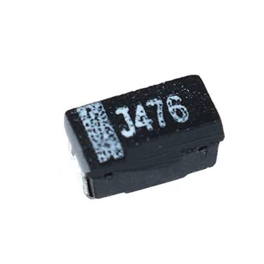 Imagem de URMIBDAI Acessórios eletrônicos 20PCS SMD capacitores de tântalo 6V 47UF 6,3V A J476 circuito de controle de capacitância preto