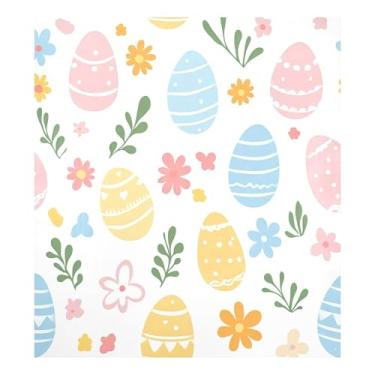 Imagem de Blueangle Capa magnética para lava-louças ovos coloridos de Páscoa, decoração da capa da máquina de lavar louça, adesivos de eletrodomésticos, adesivos de eletrodomésticos, 58 cm C x 66 cm adesivo