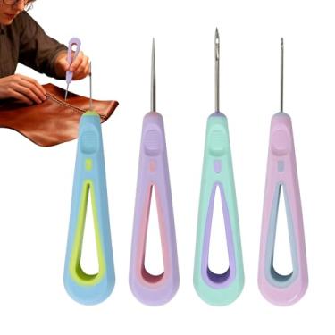 Imagem de Kit De Agulha De Costura | 4 Peças Ferramenta Ripadora para Costura - Kit De Punção Para Marcar - Para Iniciantes Em Artesanato Caseiro: Bordado Tricô Tecelagem E Manual