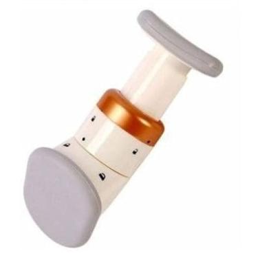 Imagem de Massageador Facial Neckline Slimmer, Redutor de Papada com 3 Molas, Kit Exercitador Muscular para Pescoço com Bolsa de Nylon, Material Termoplástico e Silicone