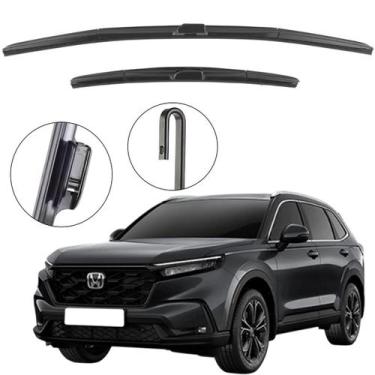 Imagem de Kit Palheta Dianteira Crv 2007 a 2019 Limpador de Parabrisa de Silicon