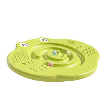 Imagem de oshhni Prancha de Equilíbrio Sensorial Infantil com Bola de Equilíbrio para Crianças de 3 a 8 Anos - Ideal para Parques, Ambientes Internos e Externos, Verde
