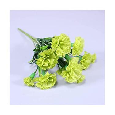 Imagem de LMJYU Buquê de cravos artificiais: peça central vibrante para decoração de casa, festa ou evento