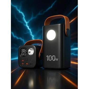 Imagem de Power Bank Carregador Portátil 60.000mAh 100W para Starlink Mini, Notebook, Tablet e Smartphones