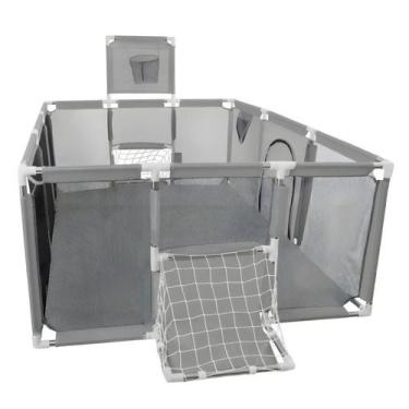 Imagem de Cercadinho Bebê Infantil Chiqueirinho Quadra de esporte Criança Baby B