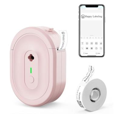 Imagem de NADAIIN Máquina de etiquetar N12 com fita, mini impressora de etiquetas Bluetooth, pequena etiquetadora portátil, máquina de etiquetas térmicas, vários modelos para casa, escola, escritório, cozinha