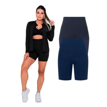 Imagem de Kit Com 2 Bermuda Short Legging Academia Fitness Feminina-Feminino