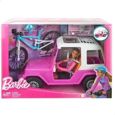 Imagem de Barbie Bicicleta E Carro Off Road Com Boneca HKB06 - Mattel