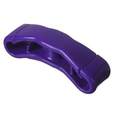 Imagem de Alça de alça de saco de plástico antiderrapante confortável alça de transporte para sacolas de compras de supermercado roxa