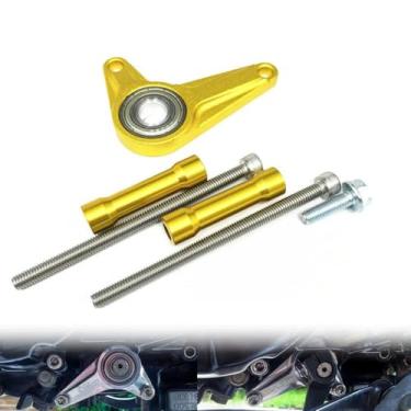 Imagem de GUANYMOTOR MSX125 Acessórios de suporte de eixo de câmbio compatíveis com Msx125 MSX 125SF Grom Monkey 125 Z125MA 2021 2022 2024 2025 Motocicleta CNC Shifter Stabilizer (dourado)