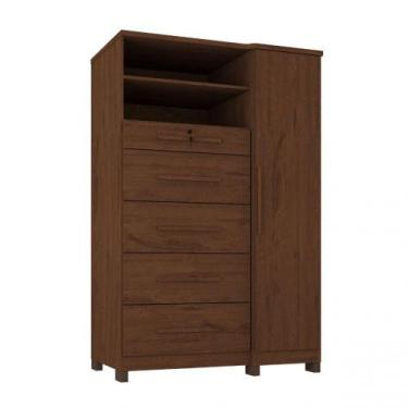 Imagem de Cômoda Com Sapateira Imperial 1 Porta 5 Gavetas Jacaranda - ZANZINI MÓ