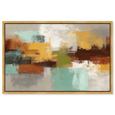 Imagem de Impressão em tela minimalista Tones II arte de parede abstrata por Art Remedy, moldura dourada, 61 x 40 cm