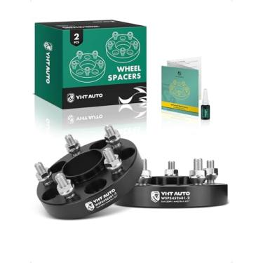 Imagem de YHTAUTO Espaçadores de roda centralizados de cubo de 5 x 4,5 cm compatíveis com Acura, modelos Honda, Accord, Civic, CR-V, Odyssey, MDX, espaçadores de pneu de 5 x 114,3 mm M12 x 1,5 pinos, furo de
