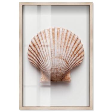 Imagem de Dune Crest Caress I Shadowbox Print Coastal Wall Art por Art Remedy, moldura loira, 28 x 40 cm