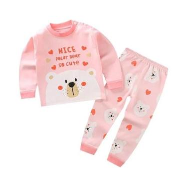 Imagem de Conjunto De Pijamas De Desenho Animado Para Meninos E Meninas, Roupas 