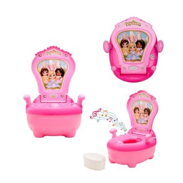 Imagem de Troninho Penico Infantil Musical Princesas Rosa Maxi Baby