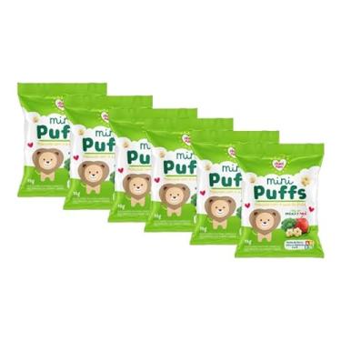 Imagem de Kit 6X: Snack Infantil Puffs Brócolis e Maçã Nhami Mami 15g
