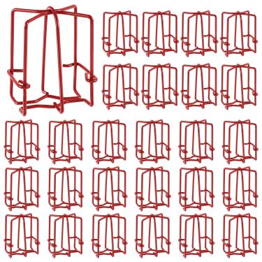 Imagem de Shimeyao 32 peças de 1,27 cm capa protetora de gaiola de cabeça de aspersor de incêndio vermelha, sistema de irrigação, suporte de irrigação para suporte de irrigação para parede lateral horizontal