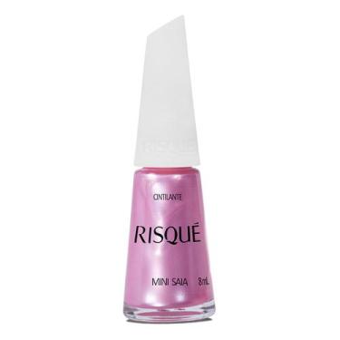 Imagem de Esmalte Risqué Rosa Cintilante Mini Saia 8ml, 8ML, Rosa