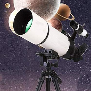 Imagem de Telescópio para iniciantes adultos crianças 80 mm abertura 400 mm telescópio astronomia com tripé ajustável e mochila telescópio perfeito para crianças (cor: pacote 2) (pacote 4)