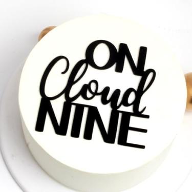 Imagem de C511 On Cloud Nine Acrylic Cake Topper, Cheers to 9 Years, In My 9th Birthday Era, Happy 9th Birhtday Party Decorations for Baby Shower Party Decorations,Happy 9 th Birhtday Party Decorations