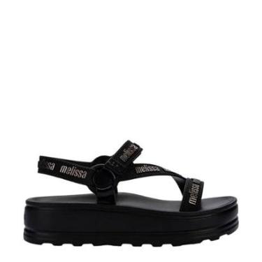 Imagem de Sandália Melissa Stripes Platform M Lover Preto-Feminino