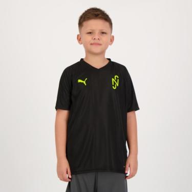 Imagem de Camiseta Puma Neymar JR NJR Teamliga Core Juvenil Preta-Masculino