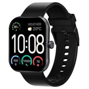 Imagem de Smartwatch Relógio Haylou S6 2.01" 2025 preto 5 Ultra Lite Pro-Unissex