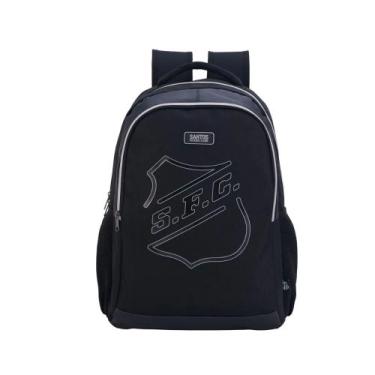 Imagem de Mochila Esportiva Escolar Futebol Santos torcida Jovem 16623 Oficial C