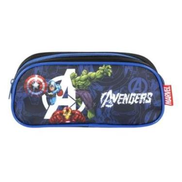 Imagem de Estojo Escolar Avengers Marvel Vingadores 1 Zíper Luxcel-Unissex