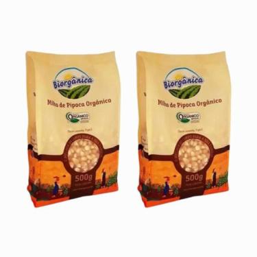 Imagem de Kit 2 Milho de Pipoca Orgânico 1kg Biorgânica