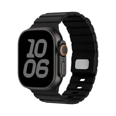 Imagem de Pulseira De Silicone Magnética De 49mm 46mm 45mm 44mm 41mm 42mm Para A