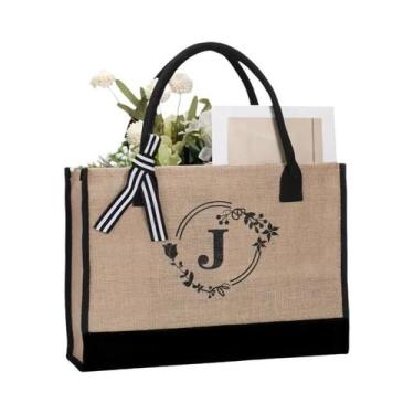 Imagem de Bolsa De Ombro Masculina De Linho De Grande Capacidade Com Estampa De 