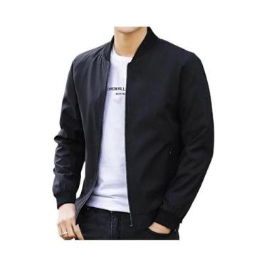 Imagem de Jaqueta Masculina Casual De Negócios Em Cor Sólida, Ajuste Solto, Casa