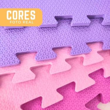 Imagem de KIT 20 TAPETE EVA - 50X50 - 10MM - CORES - Rosa e Lilás - Rosa e Lilás