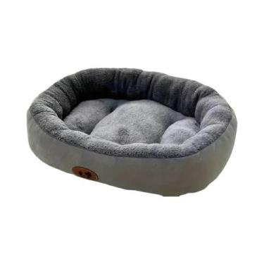 Imagem de Cama Oval De Pelúcia Para Cães E Gatos, Almofada Lavável Para Todas as