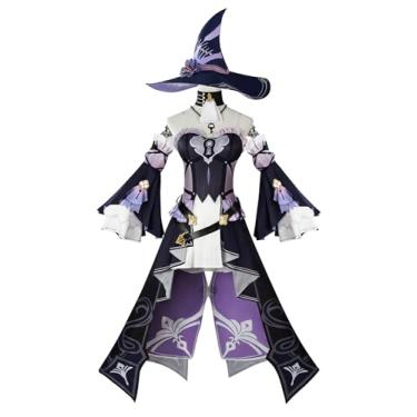 Imagem de JHUITONX HSR Conjunto completo de fantasia cosplay Herta - Honkai: Star Rail​ fantasia de dramatização feminina (grande)