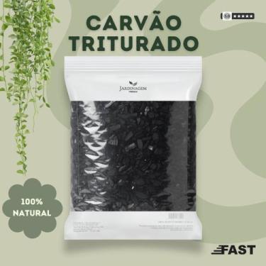 Imagem de Carvão Vegetal Triturado 20Lts para Substrato, Orquídeas, Drenagem, Fi