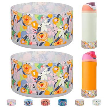 Imagem de HEYSKAY 2 peças de bota de silicone para garrafa de água Owala Flask 680 g, capa protetora antiderrapante para Owala Twist, garrafa de água de aço inoxidável FreeSip and Flip sem BPA Base inferior da