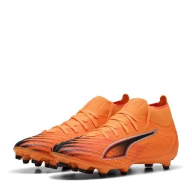 Imagem de PUMA Tênis de futebol feminino, Heat Fire PUMA preto vermelho brilhante, 40
