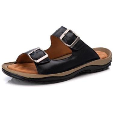 Imagem de Chinelo Masculino Casual Ranster em Couro nobre de carneiro – Conforto e Estilo para o dia a dia-Masculino