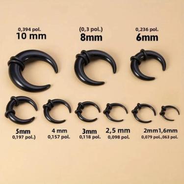 Imagem de Anel De Septo De Chifre De Búfalo Tamanho Grande 14G-00G, Alargadores 