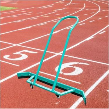 Imagem de Rodo de quadra de tênis ao ar livre - limpador de empurrador de água de alumínio de 1,5 m para pátios, garagens e piscinas - Ferramenta de varredura de chuva resistente (verde)