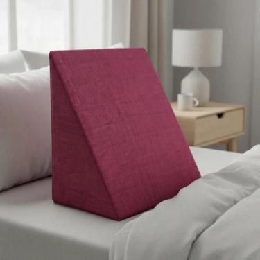 Imagem de Travesseiro Cunha de Encosto Apoio Para Repouso Leitura Descanso Trian