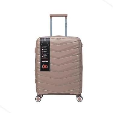 Imagem de Mala Bordo Expansível Cadeado TSA Original Antifurto Padrão ANAC Rodas Duplas 360° Removíveis-Unissex