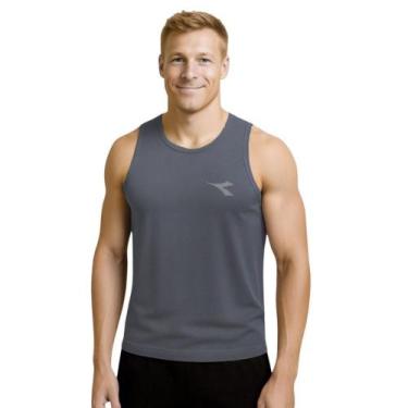 Imagem de Regata Diadora Small Logo Masculina - Chumbo P, Chumbo, P