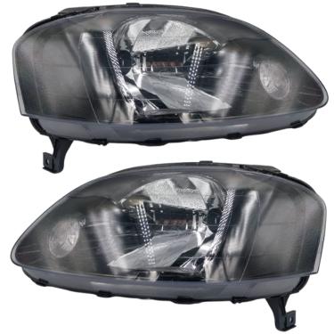 Imagem de Par Farol Fox 03 04 05 06 07 Mascara Negra Foco Simples